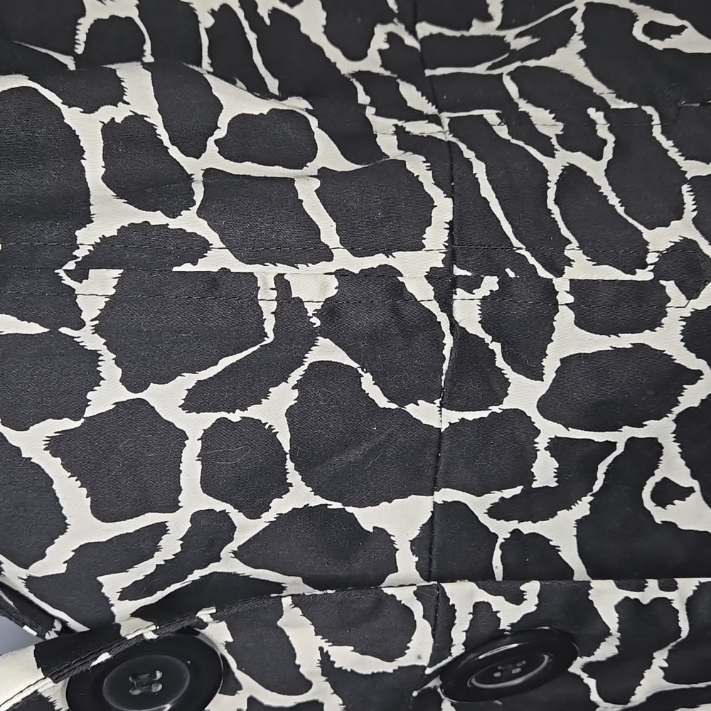 Black & White Mod Vibes Lined Jacket Blazer Petite Large - Picture 5 of 8